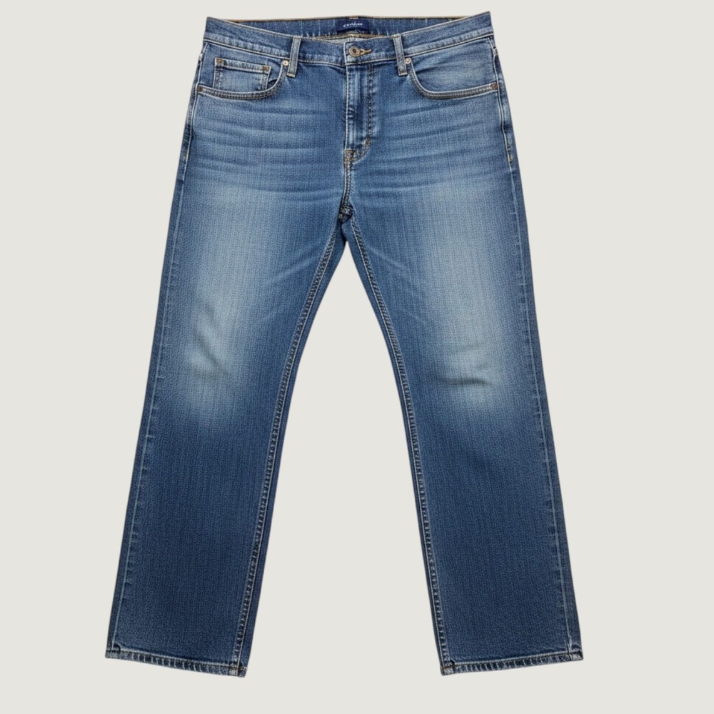 The Foundry Supply Co Mens FLX Denim Straight Leg Jeans Blue 48x30 583-2015N